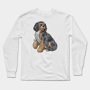 Dog- Cockapoo - Blue Merle Long Sleeve T-Shirt